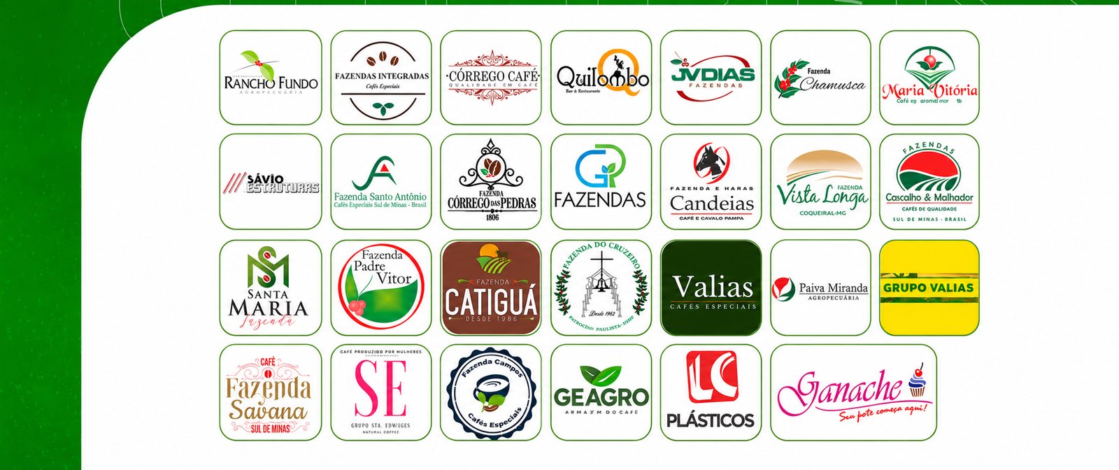 Clientes atendidos pela WSEG: fazendas e empresas do agronegócio